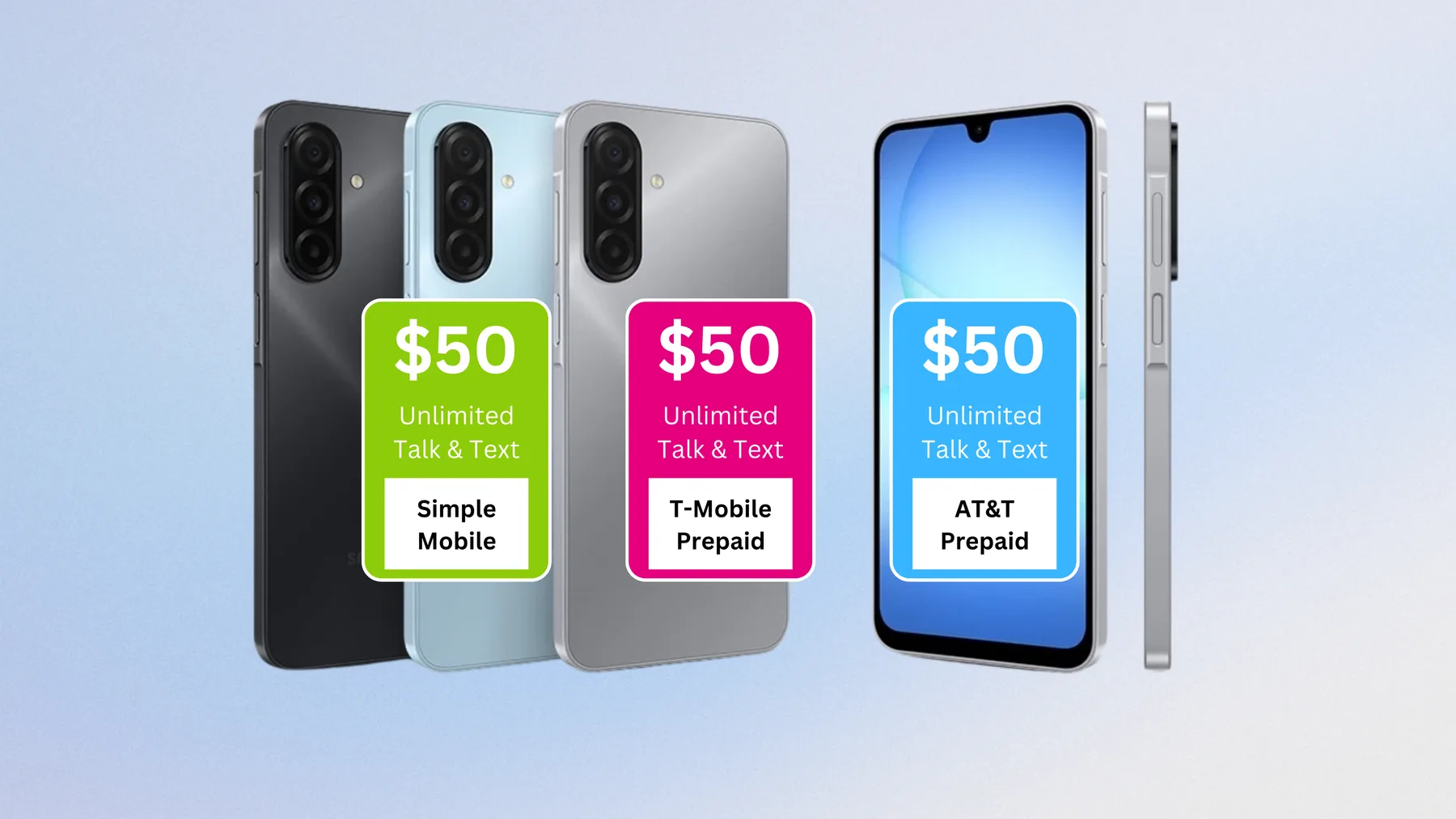 Prepaid phones on display at Star Phone Fix in Hialeah